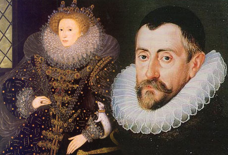 SIR FRANCIS WALSINGHAM AND QUEEN ELIZABETH 1