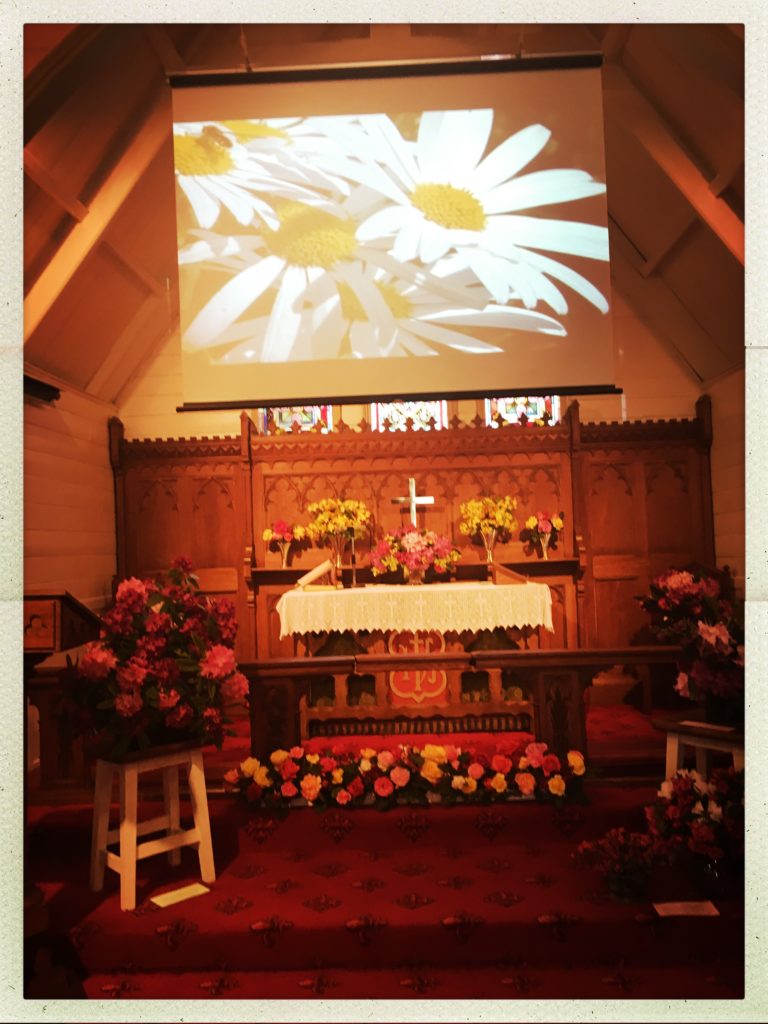 Celebration of the flowers in St Aidan's Church